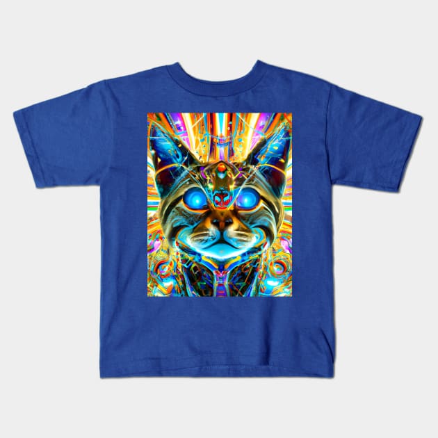 Kosmic Kitty (2) Kids T-Shirt by TheThirdEye